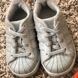 Gently worn infant sneakers.